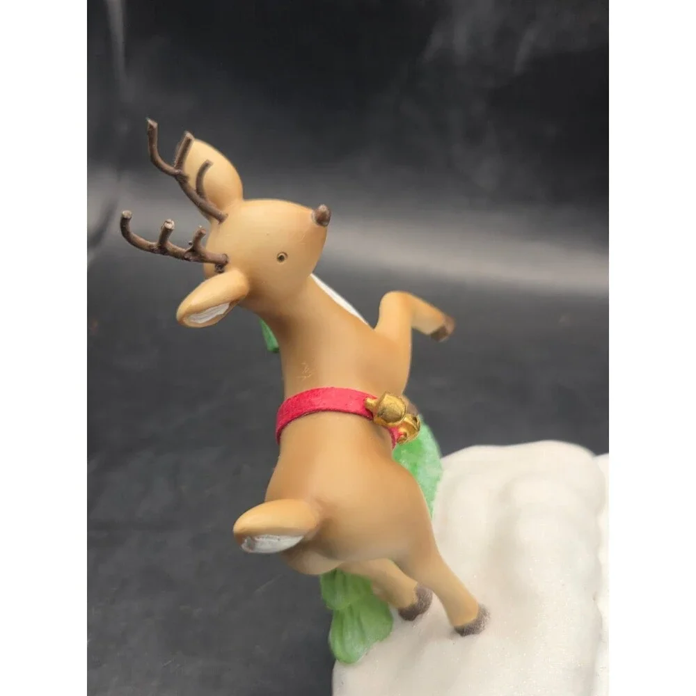 Reindeer Donner Cast Iron and Resin Christmas Stocking Holder